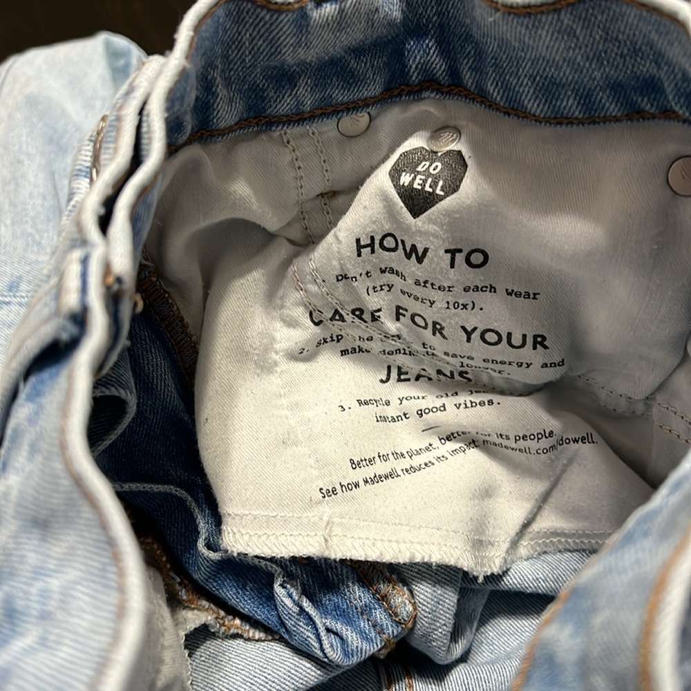 Madewell the perfect vintage crop Jean distressed - Picture 10 of 11